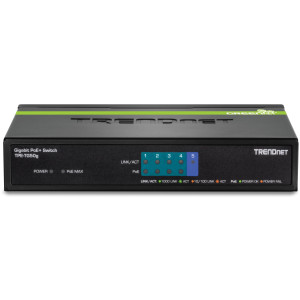 TRENDnet TPE-TG50g 5-Port Unmanaged Gigabit Ethernet PoE+ Switch, 31W PoE budget